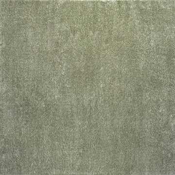 Haze Solid Low-pile Area Rug Green